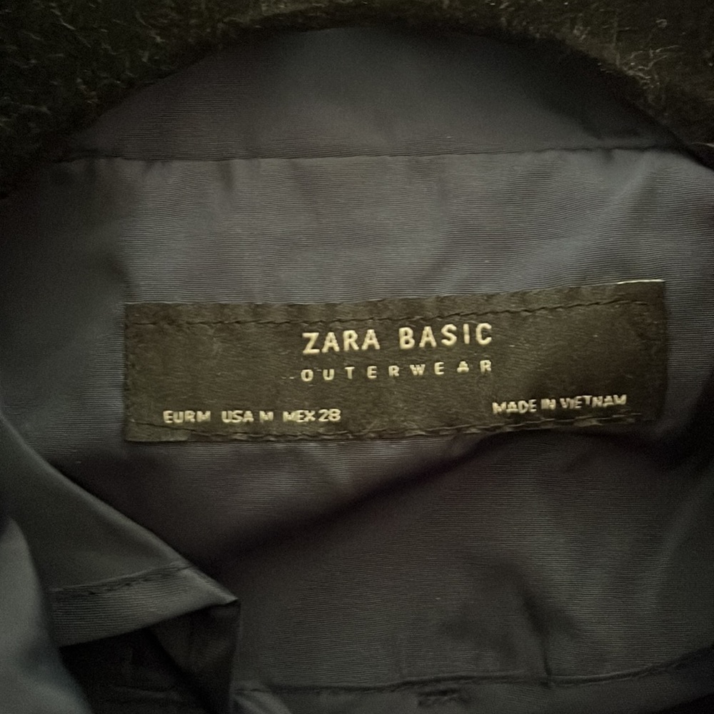 Zara Navy Windbreaker Jacket with Gold Accents - Picture 5 of 5